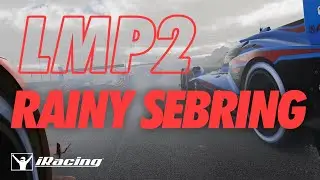 Extreme Wet Weather Driving: LMP2 at Sebring in iRacing tempest update!