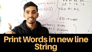 String in Java print each word in new line