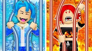 ROBLOX Brookhaven 🏡RP 🔥 HOT vs COLD ❄ Jail Will they become friend  Gwen Gaming Roblox