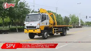 SPV Road Wrecker Truck with Crane 4X4 to Congo in May, 2023
