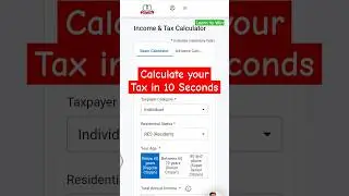 Calculate your tax in 10 Seconds 