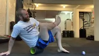 Lower Back Pain Rehab/Prevention - Rolling out Piriformis and Glutes to Alleviate Sciatica Pain