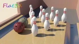 3ds Max 2014 MassFX - Ten Pin Bowling Simulation