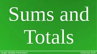 Sums and Totals
