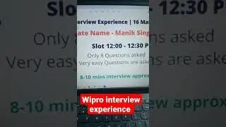 Wipro interview experience