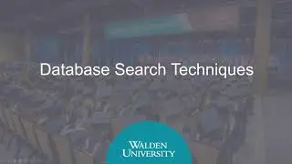 Short video: Database search techniques