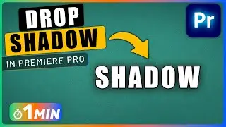 How to Add DROP SHADOW to Text and Images in Premiere Pro