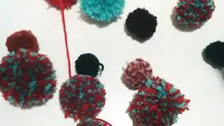 Evde ponpon yapımı  Pom-Poms zu Hause machen