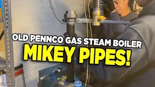 50 Year Old Pennco Gas Steam Boiler Replaced with Burnham How to Install