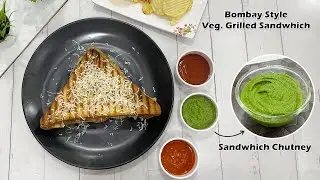 Perfect Bombay Style Veg Grilled Sandwich with a Secret Chutney I वेज ग्रिल सैंडविच  Hetta's Kitchen