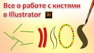 Все о работе с кистями в Illustrator
