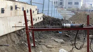 Укрепление стенок котлованов, инъектирование