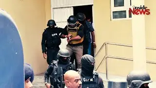 Cour de Moka : la sortie de Bruneau Laurette sous forte escorte policière