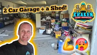 Kraken Junk Removal: Tackling a Huge Garage & Shed Cleanout in Johnson City!
