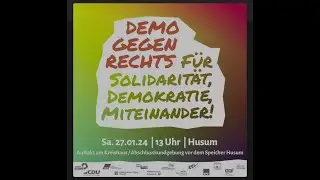 Demo gegen Rechts - Januar 2024 in Husum