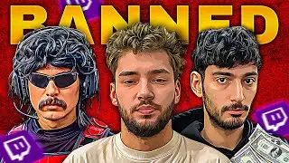 5 Twitch Streamers PERMANENTLY Banned!