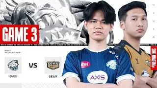 EVOS GLORY vs DEWA UNITED ESPORTS Game 3 MPL Indonesia Season 14 Regular Season Day 1 Week 1 English