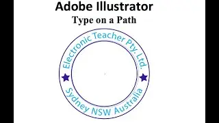 Type on a circle illustrator | circle logo Adobe Illustrator