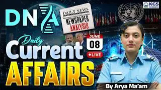 08 June 2026 Newspaper Analysis | June Daily Current Affairs 2026 for Defence Exam | by Arya Mam