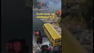 Jump Down the Waterfall SnowRunner #pcgamingchannel #snowrunner #gamingvideo