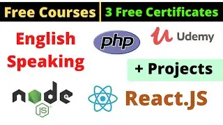 Udemy Free Certificate Courses Node.JS React.JS PHP + Projects Online Classes 