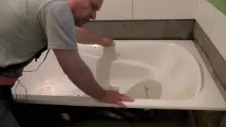 laying tiles in the bathroom, part 3