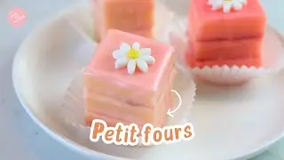 Petit fours | Crema de mantequilla y Glaseado de chocolate.