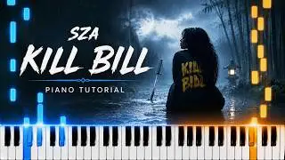 SZA Kill Bill Piano Tutorial! (Beginner)