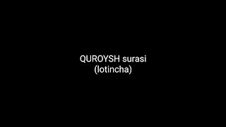 QUROYSH surasi (lotincha) KARAOKE 🎤