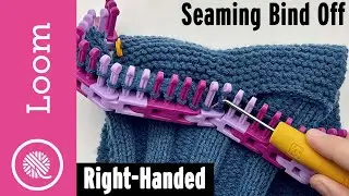 Loom Knit Seaming Bind off | Seafarer's Dickie pattern