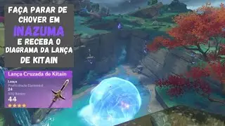 COMO FAZER PARAR DE CHOVER EM INAZUMA E OBTER O DIAGRAMA DA LANÇA CRUZADA DE KITAIN [Genshin Impact]