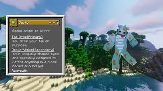 Origins Minecraft Mod Gecko Origin Showcase [Custom Origin]