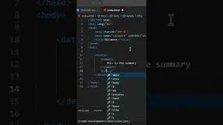 Hide and Show Content Without CSS | HTML "summary" tag #shorts