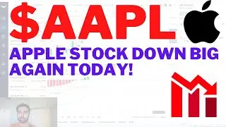 $AAPL APPLE STOCK DOWN BIG AGAIN TODAY!! Apple Stock Analysis | Live Wellthy Stocks