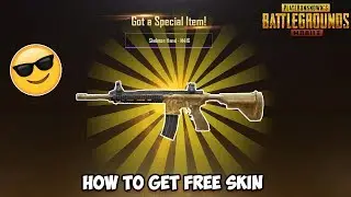 HOW TO GET FREE WEAPON SKIN IN PUBGM // I GOT SKELETON HAND SKIN FOR M416 !!!