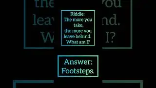 Riddle: The more you take, the more you leave behind. What am I? #gkwithprima #riddles #gk #guess