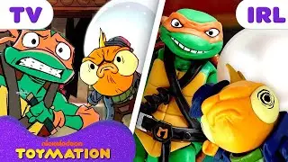 Teenage Mutant Ninja Turtle Toys Fight for the PEARL! ⚔️ (Part 1) | Toymation