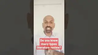 Types of literature review