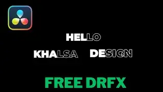 FREE !! Dynamic Text Animation in Davinci Resolve | drfx File Free | Davinci Resolve | a19