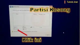 Cara Mengatasi Partisi Windows 11 tidak tampil saat Install Ulang_Tutorial Jinan