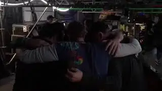Coldplay group hug