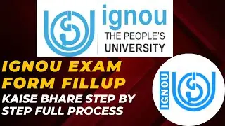 IGNOU EXAM FORM 2024 || IGNOU EXAM FORM KAISE BHARE || IGNOU EXAM FORM 2024 #ignou#thetechnicalindia
