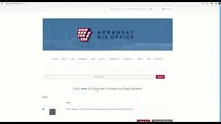 Arkansas GIS Office Parcel Download Example