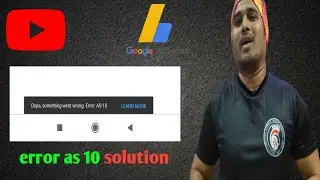 something want wrong error AS10 solution // YouTube monetization 2nd step something went wrong