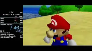 Super Mario 64 - 0 Star Speedrun in 7:46