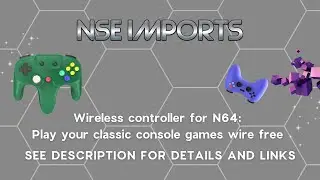 Wireless controller for N64: Play your classic console games wire free