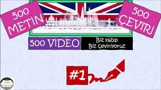500 METİN 500 ÇEVİRİ 500 VİDEO KURSU 1. BÖLÜM