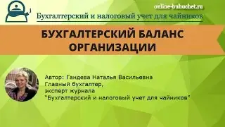 Бухгалтерский баланс организации: введение