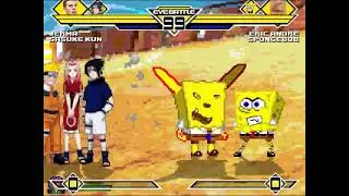 MUGEN: Jerma and Sasuke vs. Eric Andre and SpongeBob