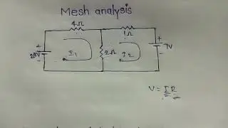 Mesh analysis problem in telugu